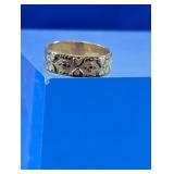 Rare Victorian Gold Filled Relief Baby Ring