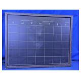 Framed Chalkboard Monthly Calendar Board