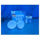 Philips LED & GE Halogen Floodlight Bulbs Lot