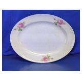 Edwin M. Knowles Vintage Floral Serving Platter