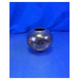 Metallic Iridescent Round Globe Vase