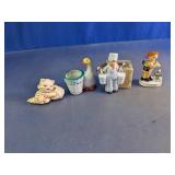 Decorative Cat, Goose, Chef & Child Figurines