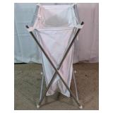 Folding Metal Frame Double Laundry Hamper Sorter