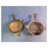 Miniature Cast Iron Skillet Pair