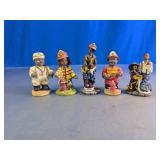 African American Doctor & Firefighter Figurines