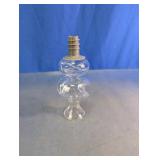 Clear Glass Swirl Bubbler Piece with Adapter