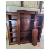 Wooden Library Bookcase Wall Unit