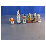 Victorian Style Character Man & Bird Figurines