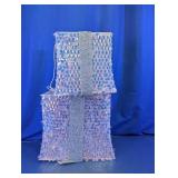 Lighted Iridescent Sequined Gift Box Decor Set