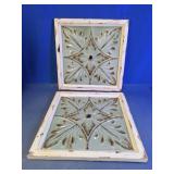Decorative Geometric Relief Wall Plaques