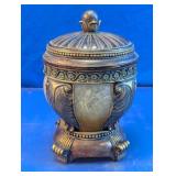 Ornate Resin Lidded Decorative Urn