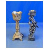 Ornate Figural Candle Holders