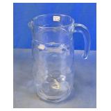 Clear Glass Polka Dot Texture Pitcher