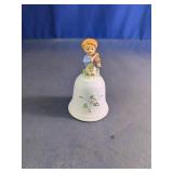 Homco Boy Playing Violin Porcelain Bell