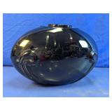 Decorative Black Glossy Spherical Vase