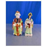 Asian Man and Woman Traditional Figurine Set