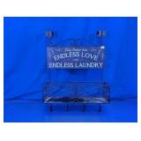Over-The-Door Metal Laundry Organizer Rack