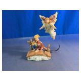 Guardian Angel Children Crossing Bridge Figurine