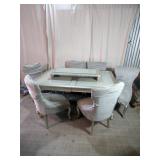 Ashley Furniture Glass Top Dining Table & 6 Chairs