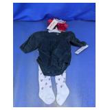 Cat & Jack Baby Girl Romper, Tights & Shoes NWT