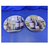 Cypress Wine Bottles Appetizer Plates