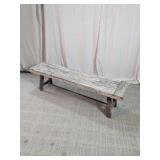 Rustic Wooden Dining Bench