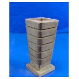 Vintage Geometric Tiered Wooden Candle Holder