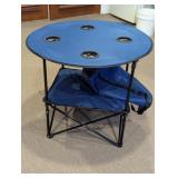 Harbor Freight Foldable Blue Camping Table
