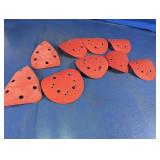 Assorted Red Detail & Orbital Sanding Pads