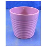 Purple Ribbed Ceramic Planter Pot