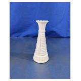 Milk Glass Paneled Bud Vase