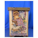 Country-Style Wooden Storage Box