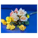Assorted Artificial Faux Floral Rose Bouquet