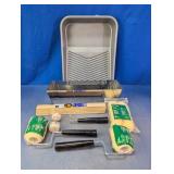Paint Rollers, Tray & Ruler Sticks