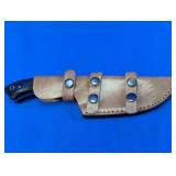 Handmade Fixed Blade Knife w/ Leather Sheath