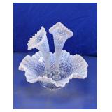 Vintage Fenton Opalescent Hobnail Epergne Set