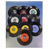 Vintage Assorted 45 RPM Vinyl Records