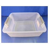 Sterilite Ultra 25-Qt Clear Latch Storage Bin