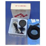 Mini IP Security Camera & 10ft USB-C Cable Lot