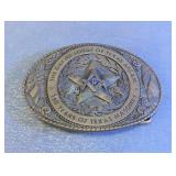 Grand Lodge of Texas Masonic 1837ï¿½1987 Belt Buckle