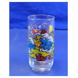 Vintage 1983 Smurf Drinking Glass Tumbler