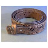 Nocona Floral Turquoise Western Belt Size 46