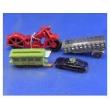 Assorted Vtg & Toy Vehicles & Trailer Lot