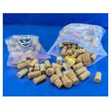 Assorted Natural & Synthetic Wine Corks Lot