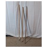 Wooden Poles with Threaded Ends