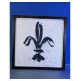 Framed Fleur-de-Lis Art Print