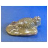 Ceramic Frog Figurine Decor