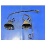 Vintage Style Metal Door Bell Wall Hanging Set