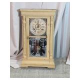 Wooden Calendar Pendulum Shelf Clock