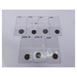 Vintage US Coin Lot Liberty Nickel Wheat
